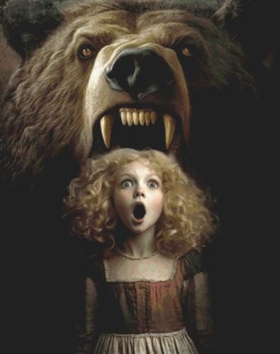 Goldilocks counted cross stitch pattern by Alisa Smith Williams