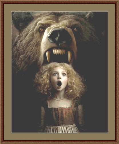 Goldilocks counted cross stitch pattern by Alisa Smith Williams