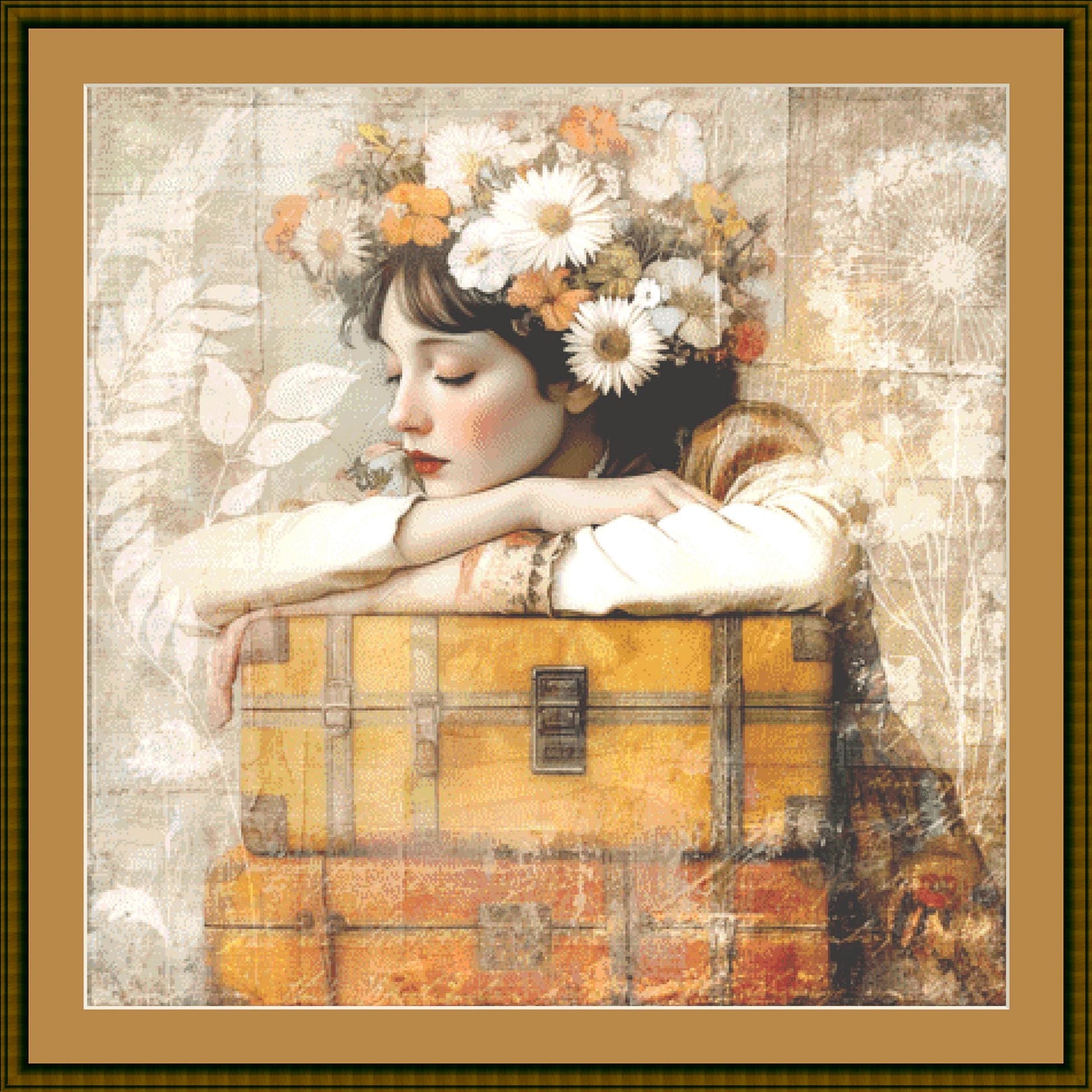 The Traveler counted cross stitch pattern by Alisa Smith Williams