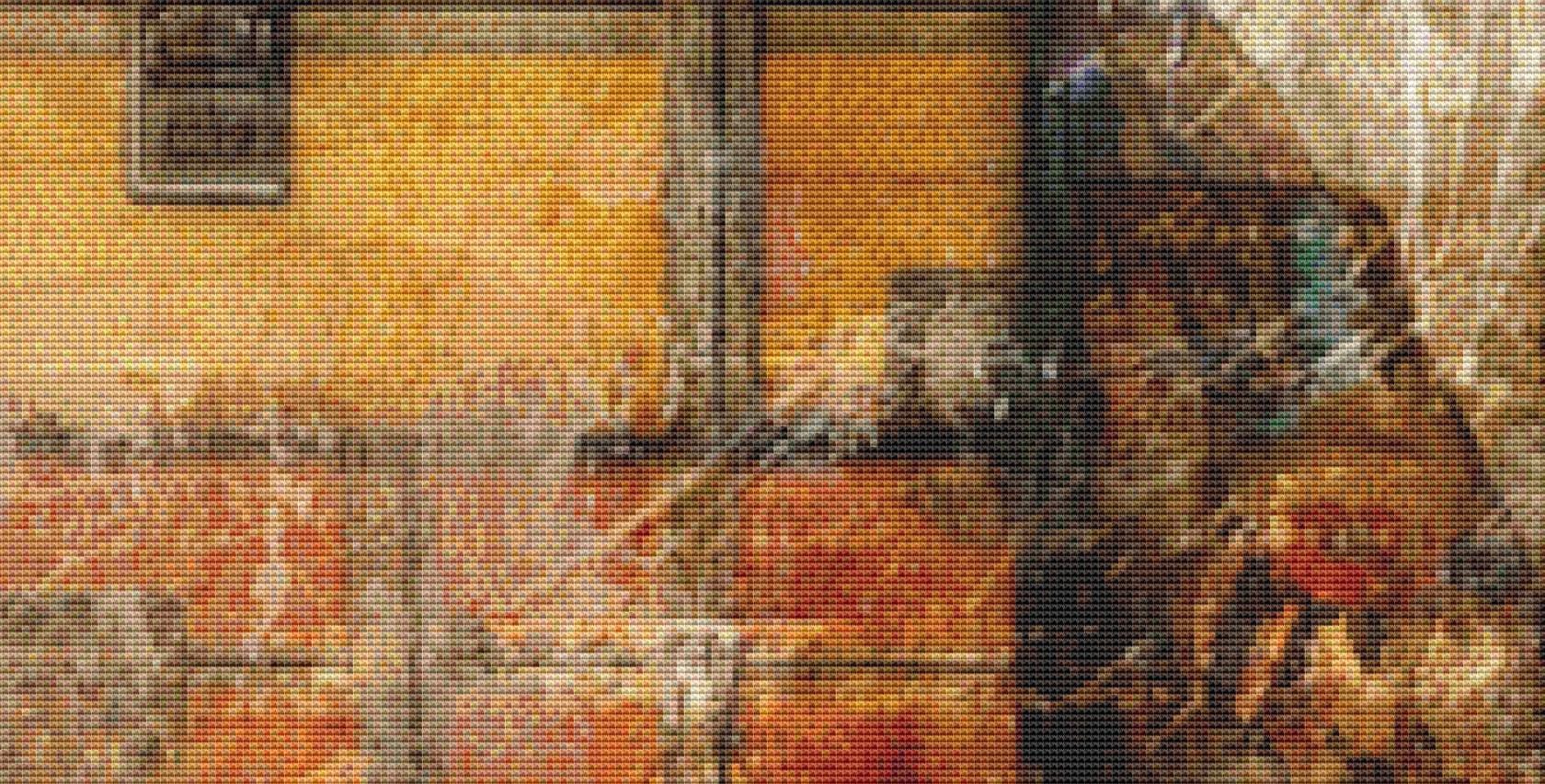 The Traveler counted cross stitch pattern by Alisa Smith Williams