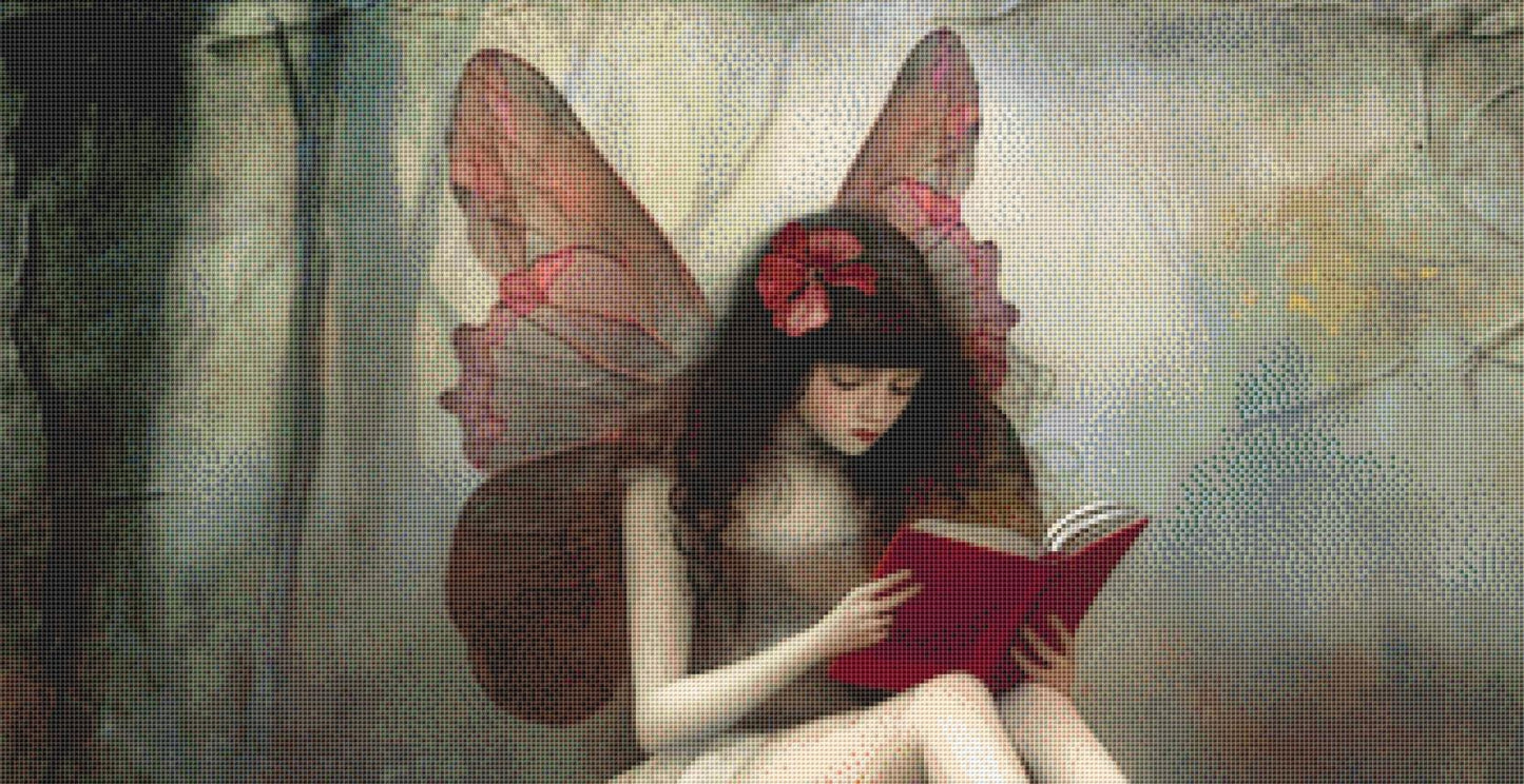 The Mushroom Fairy counted cross stitch pattern by Alisa Smith Williams