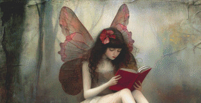 The Mushroom Fairy counted cross stitch pattern by Alisa Smith Williams