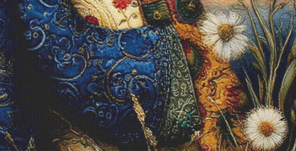 Mother and Daughter (Max Size/Color) counted cross stitch pattern by Bryna T. Art & Design