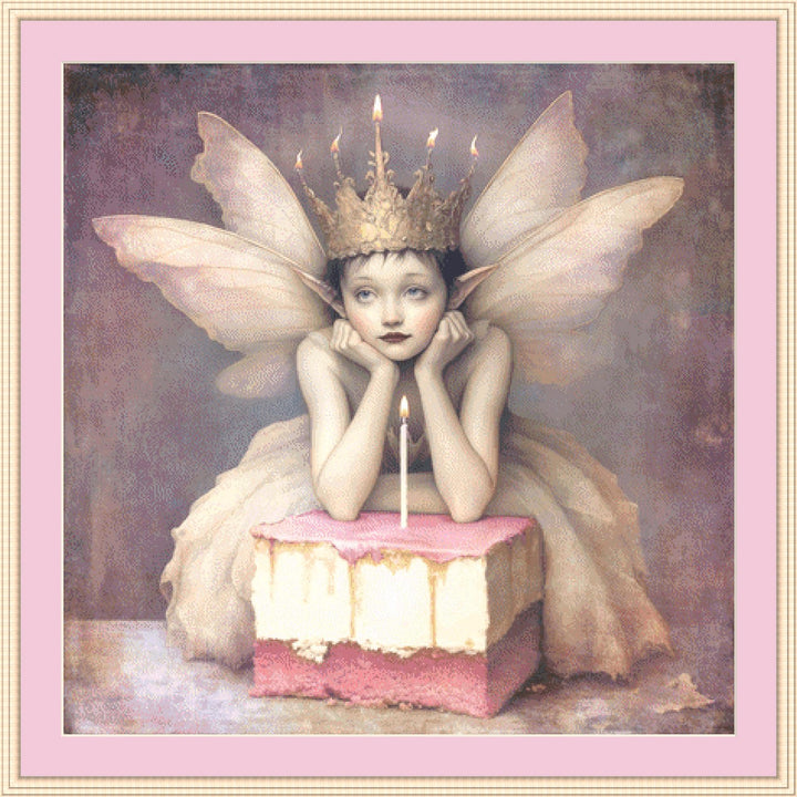 The Birthday Fairy counted cross stitch pattern by Alisa Smith Williams