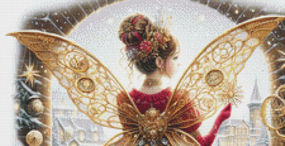 Steampunk Christmas Fairy 2 (Small) counted cross stitch pattern by AdneLStudio
