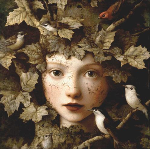 Tree Birds counted cross stitch pattern by Alisa Smith Williams