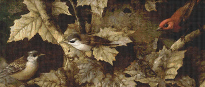 Tree Birds counted cross stitch pattern by Alisa Smith Williams
