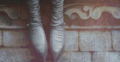 Gloria and the Gargoyle counted cross stitch pattern by Alisa Smith Williams