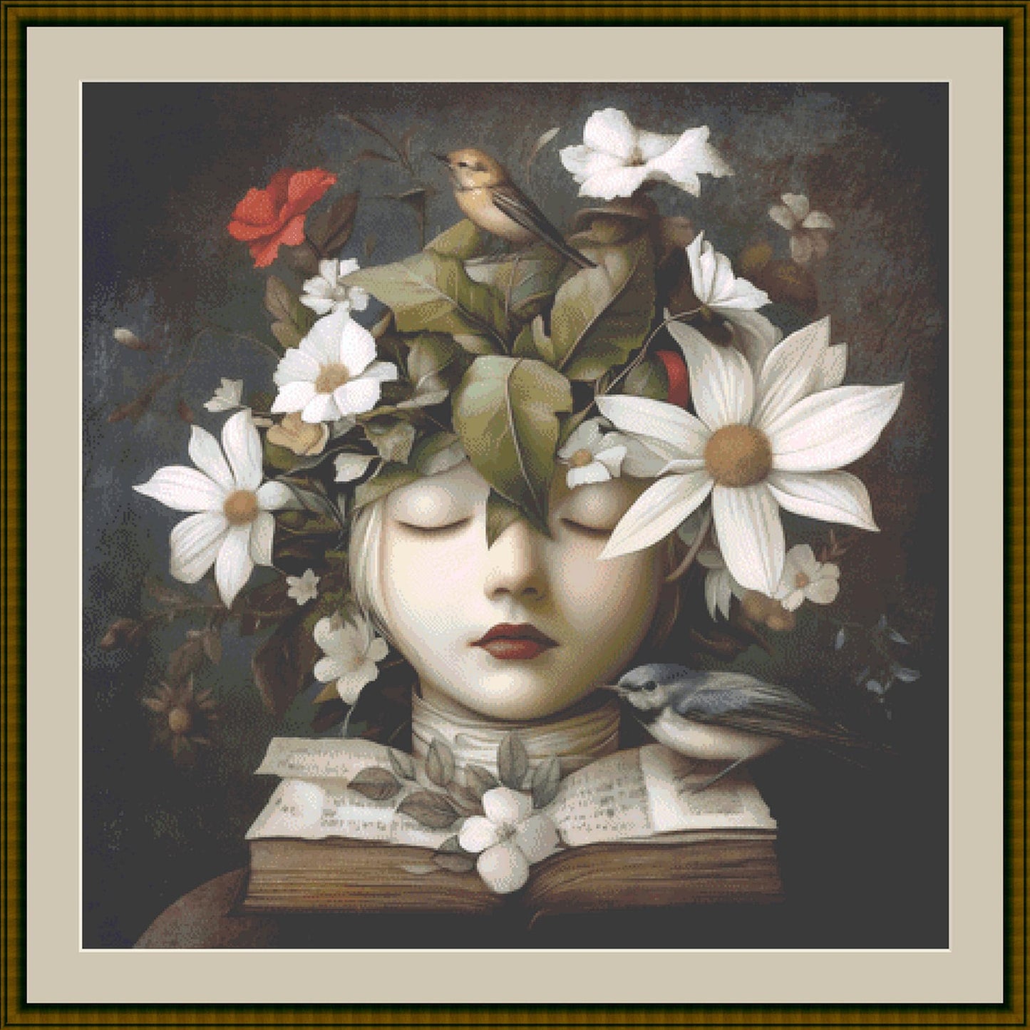 Alchemy Botanical counted cross stitch pattern by Alisa Smith Williams (Digital Format)