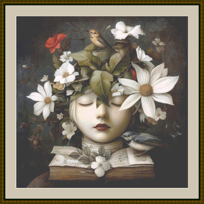 Alchemy Botanical counted cross stitch pattern by Alisa Smith Williams (Digital Format)