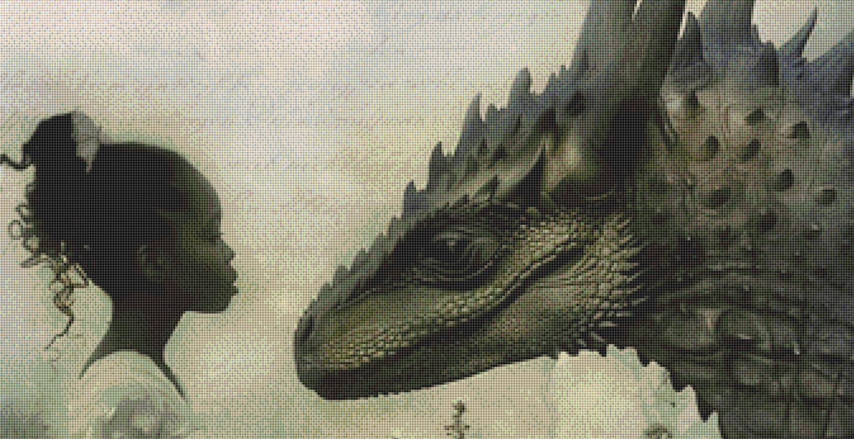 Dragon Girl 3 counted cross stitch pattern by Alisa Smith Willliams (Digital Format)