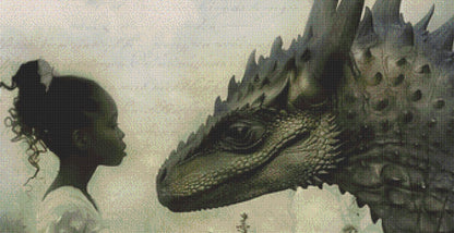 Dragon Girl 3 counted cross stitch pattern by Alisa Smith Willliams (Digital Format)