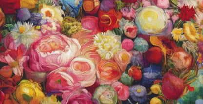 Vibrant Fusion-A Symphony of Van Gogh's Passion (Max Size/Color) counted cross stitch pattern by World of Love Hearts/Adrian G. Eyre