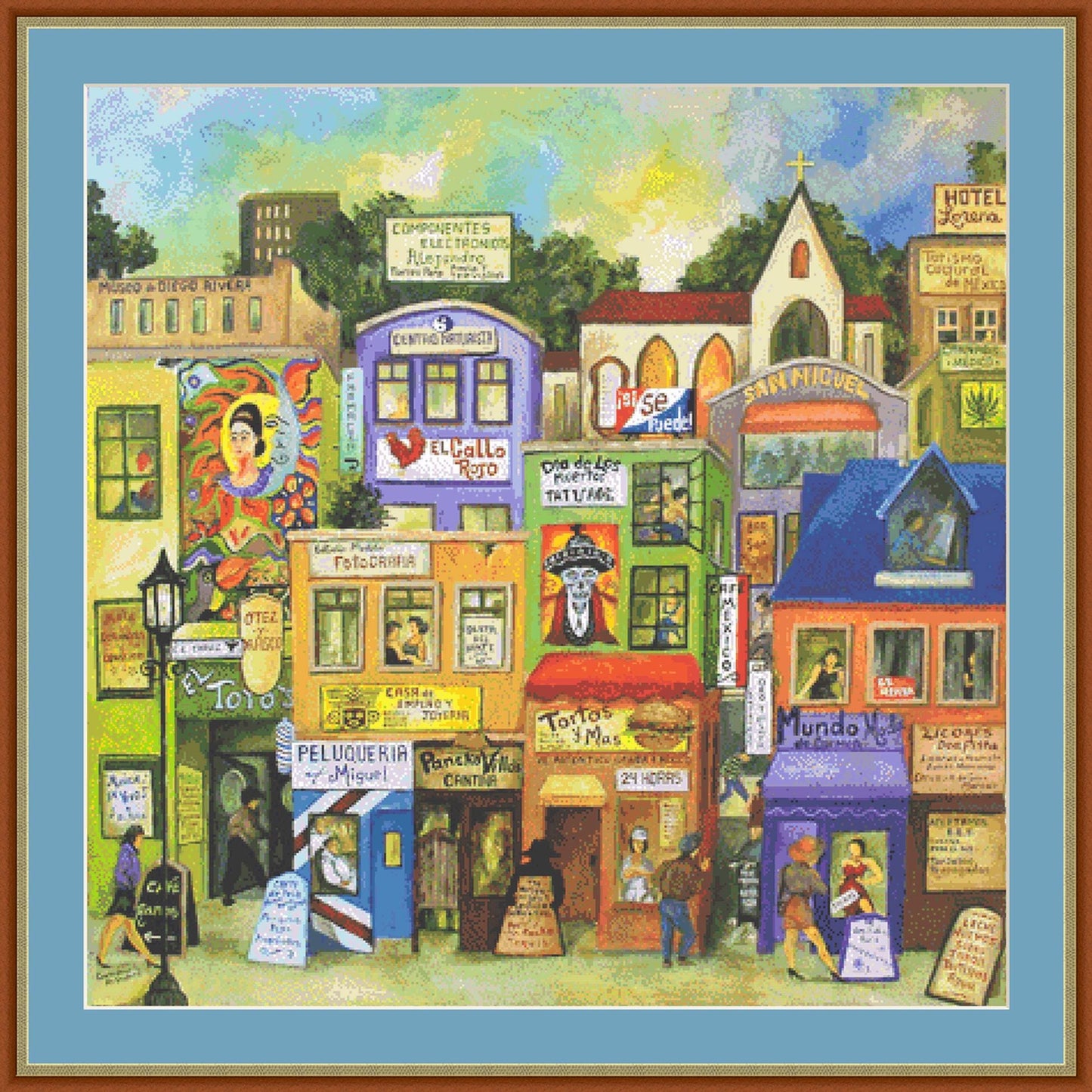 C E Chavez counted cross stitch pattern by Gwendolyn McShepard/Ansada Art Licensing Group, LLC (Digital Format)