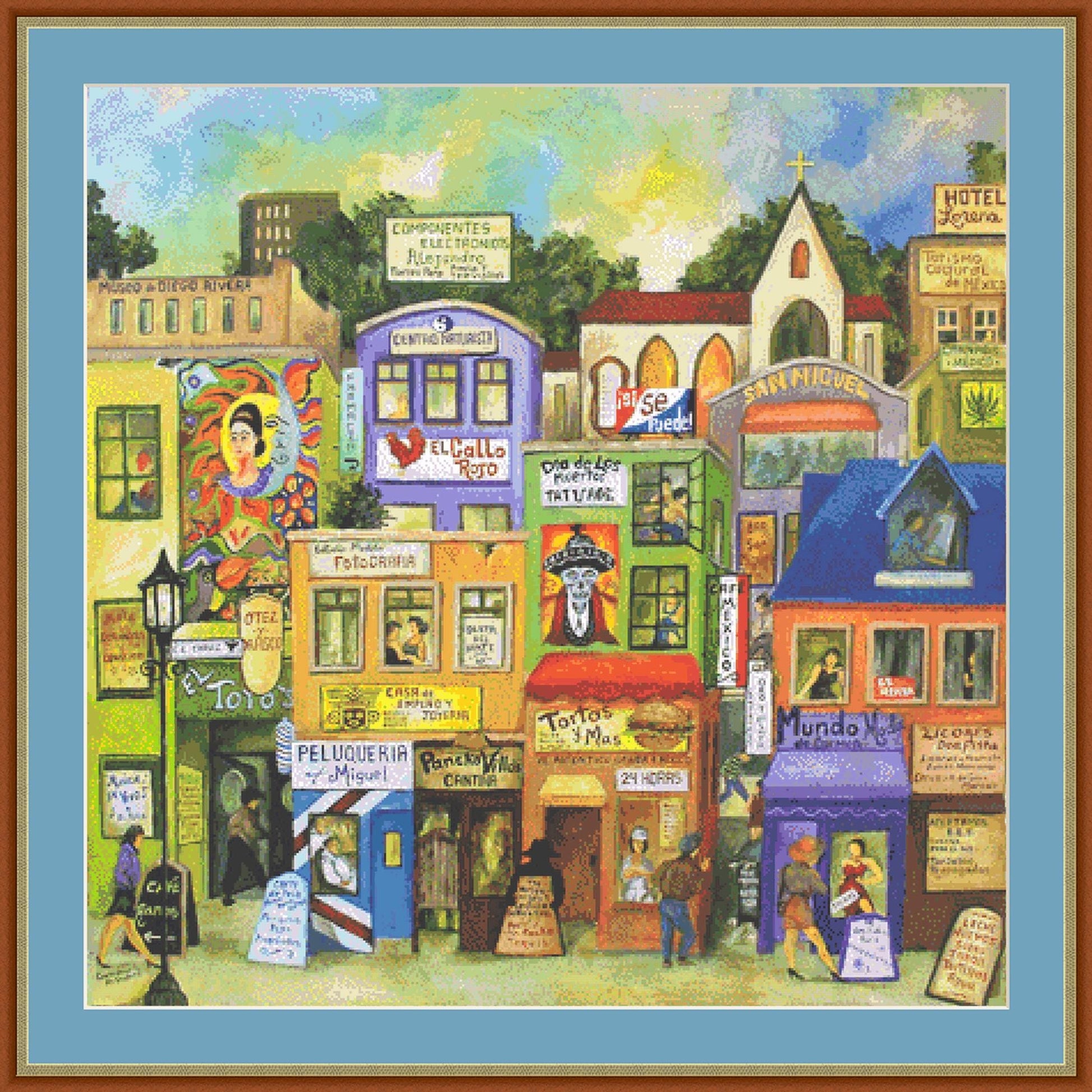 C E Chavez counted cross stitch pattern by Gwendolyn McShepard/Ansada Art Licensing Group, LLC (Digital Format)
