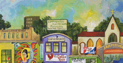C E Chavez counted cross stitch pattern by Gwendolyn McShepard/Ansada Art Licensing Group, LLC (Digital Format)