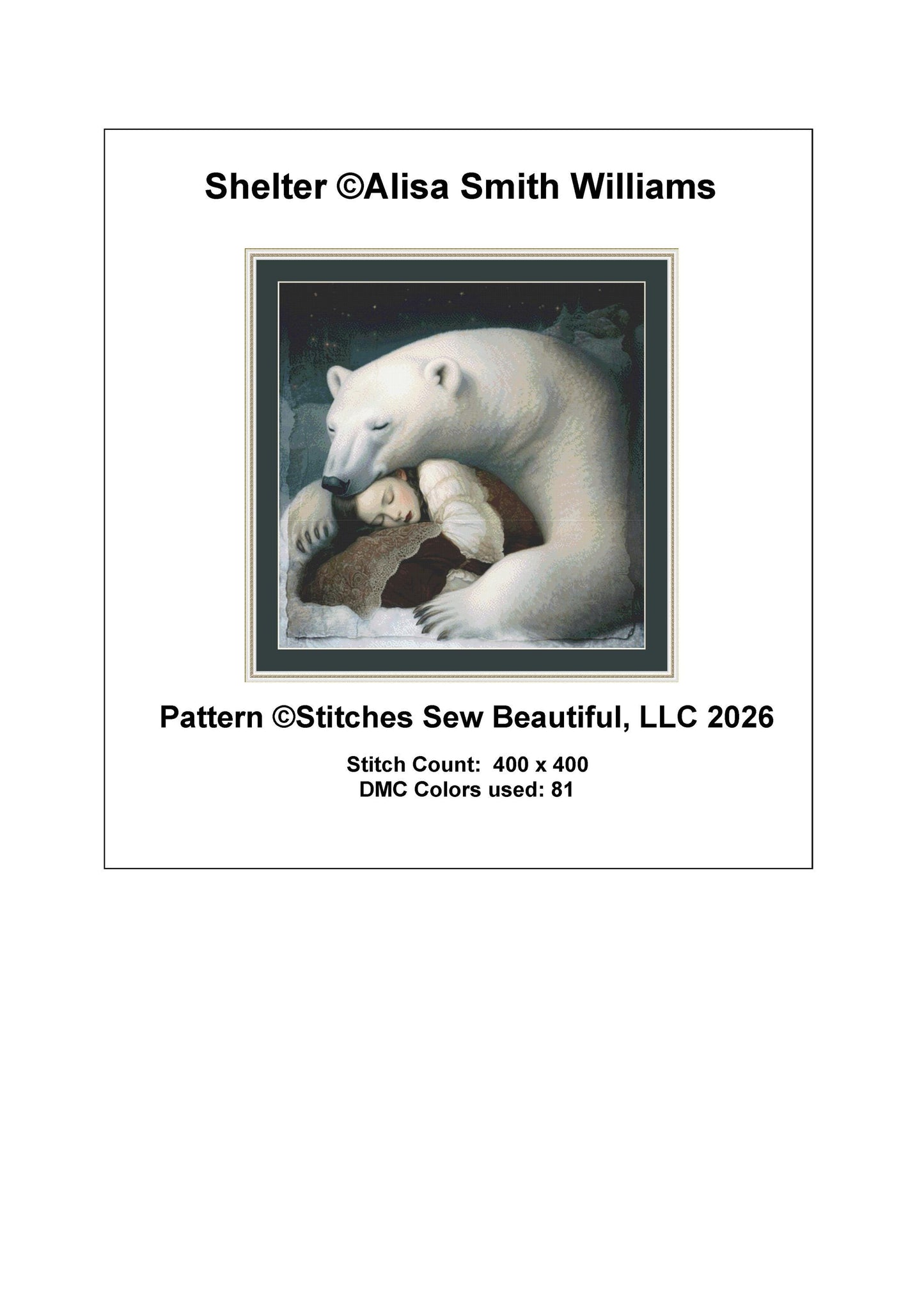 Shelter counted cross stitch pattern by Alisa Smith Williams