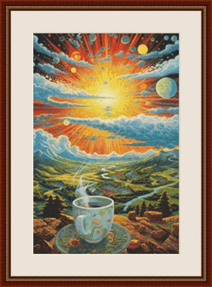 Starshine Coffee (Small) counted cross stitch pattern by Tammy L. Gross