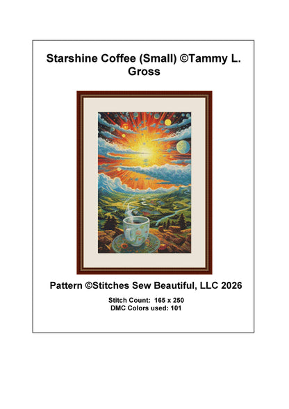 Starshine Coffee (Small) counted cross stitch pattern by Tammy L. Gross