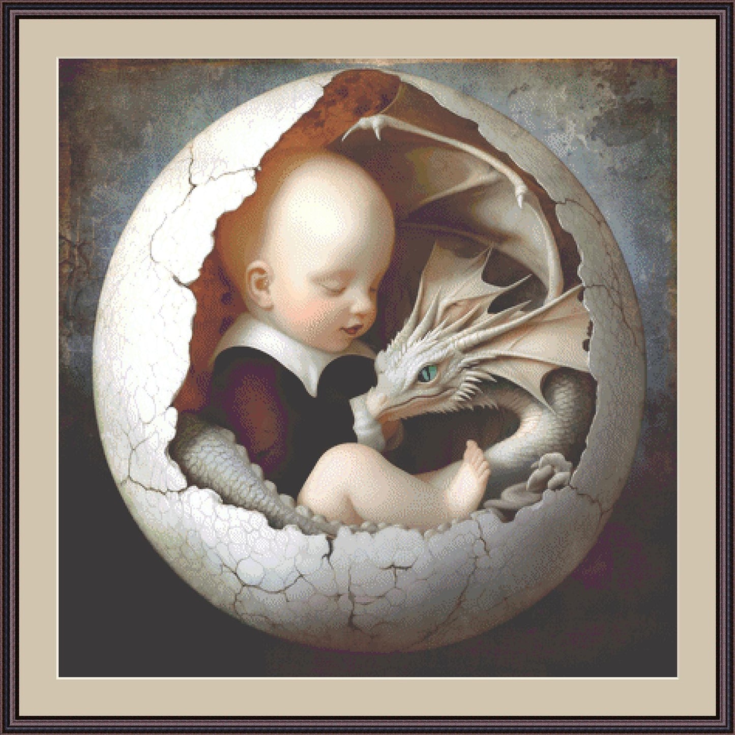 Fraternal Twins counted cross stitch pattern by Alisa Smith Williams (Digital Format)