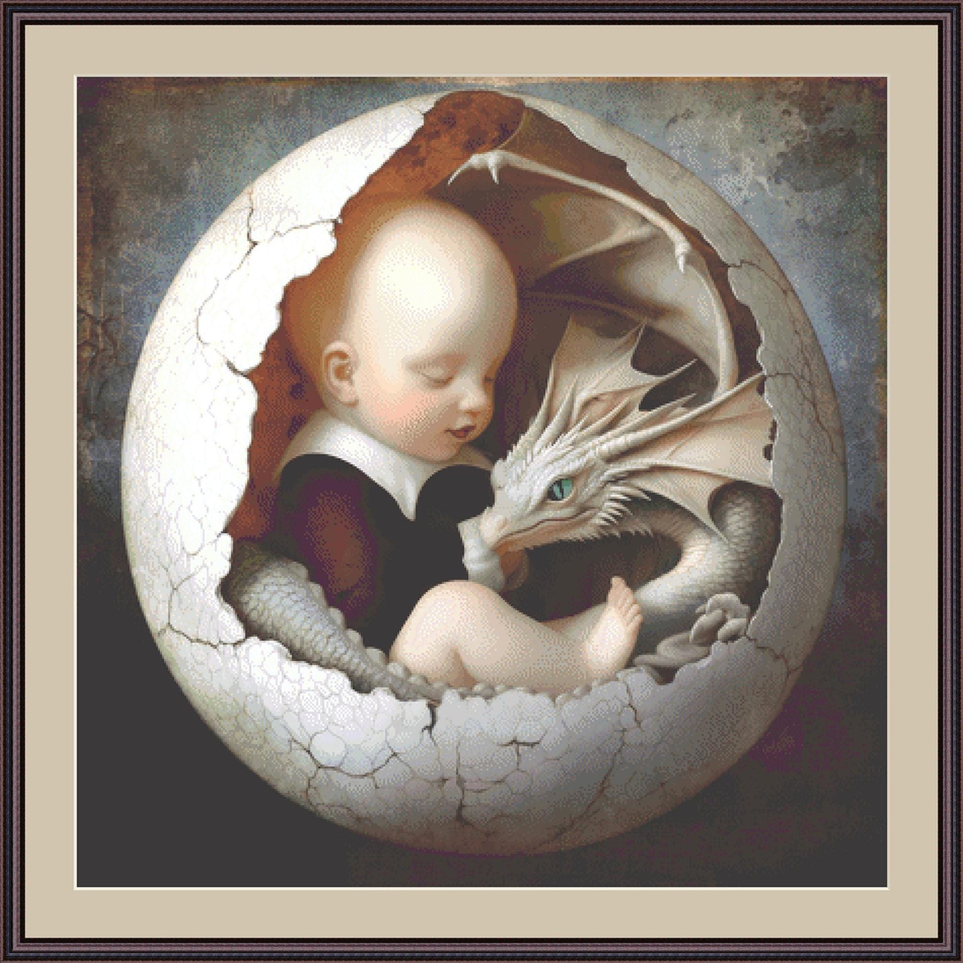 Fraternal Twins counted cross stitch pattern by Alisa Smith Williams (Digital Format)