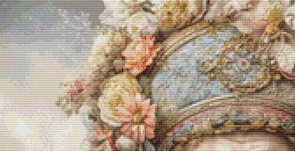 The Old Man and Fawn counted cross stitch pattern by Bryna T. Art & Design
