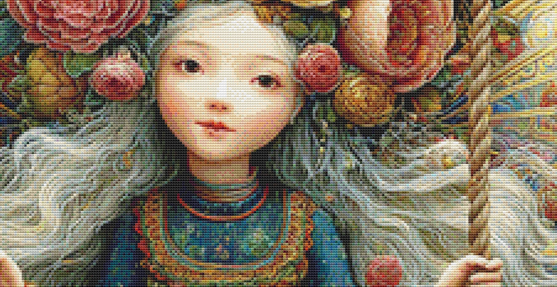 Fairy on a Swing counted cross stitch pattern by Bryna T. Art & Design