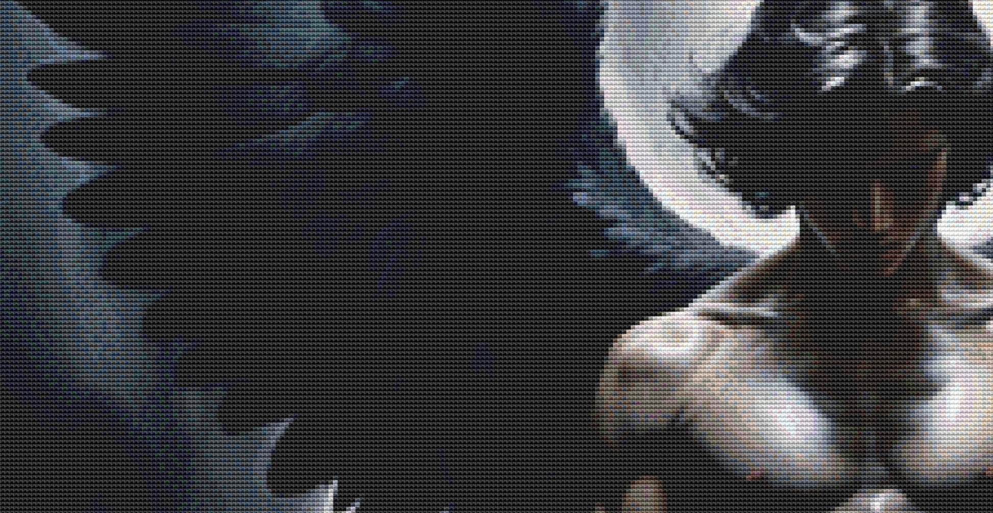 Dark Angel counted cross stitch pattern by Mystic Vision Gallery
