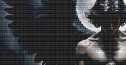 Dark Angel counted cross stitch pattern by Mystic Vision Gallery