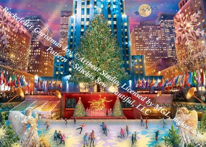 Rockefeller Christmas Joy counted cross stitch pattern by Artbeat Studio, Licensed by MGL, www.mglart.com (Digital Format)