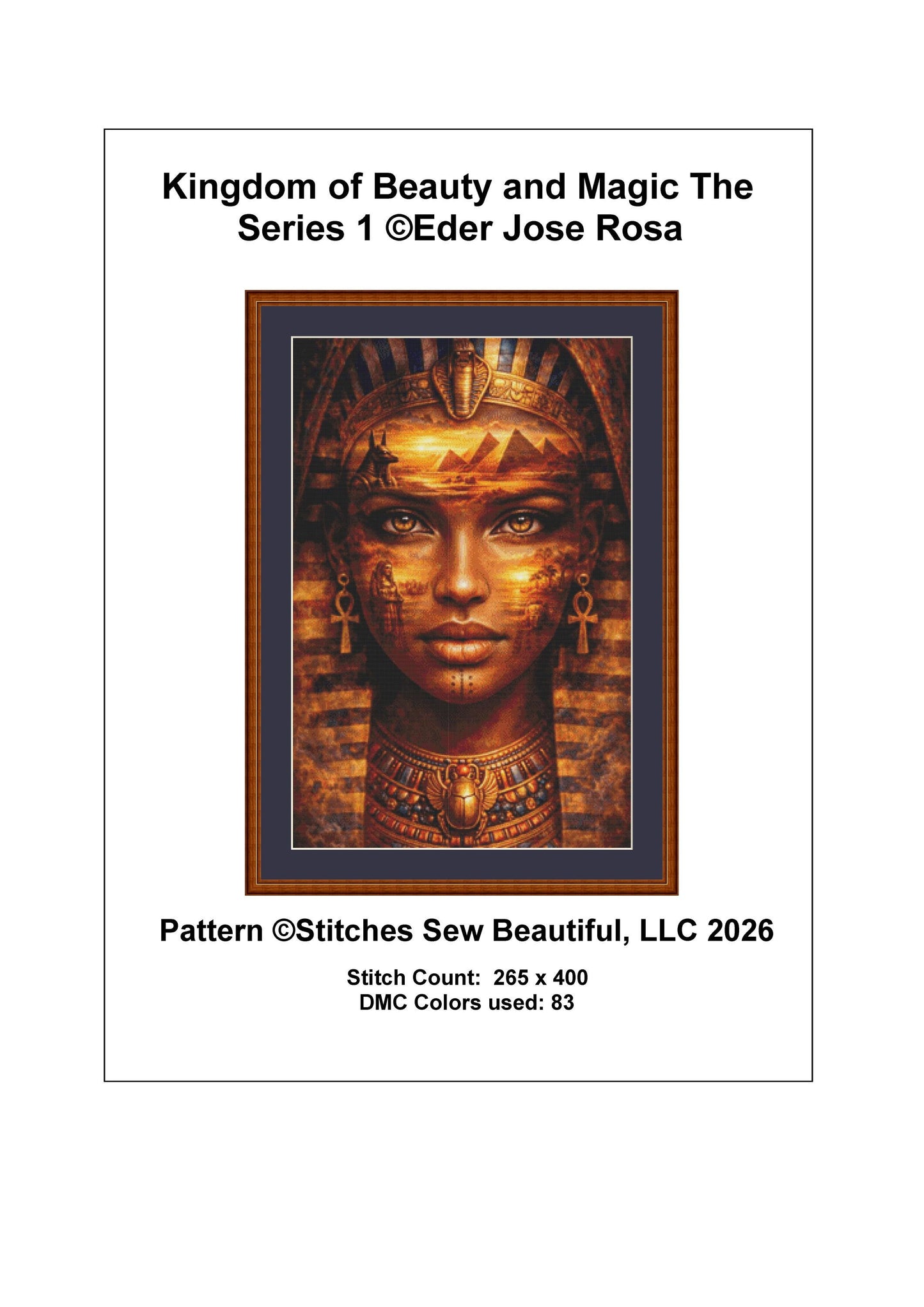 Kingdom of Beauty and Magic The Series 1 counted cross stitch pattern by Eder Jose Rosa (Digital Format)