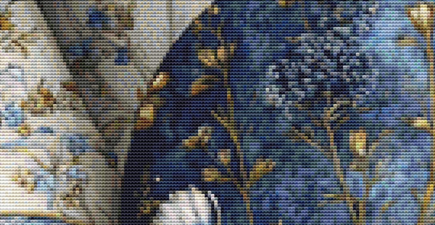 Broken Heart in Hands counted cross stitch pattern by Bryna T. Art & Design (Digital Format)