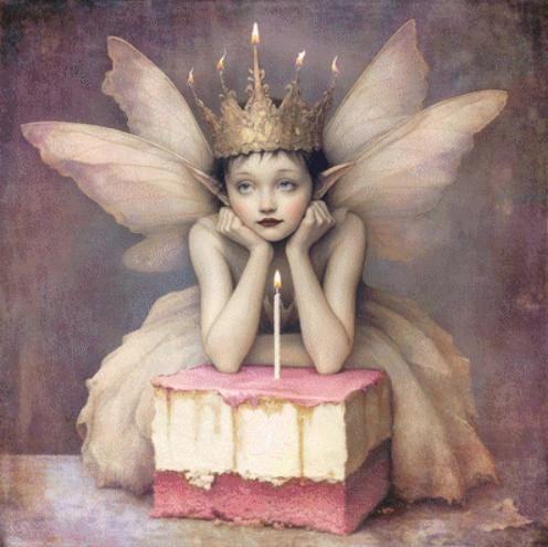 The Birthday Fairy counted cross stitch pattern by Alisa Smith Williams