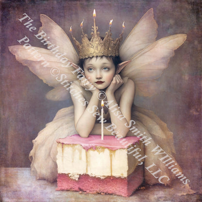 The Birthday Fairy counted cross stitch pattern by Alisa Smith Williams