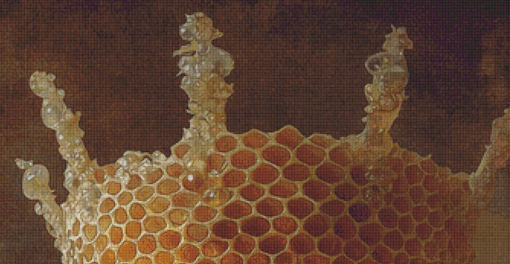 The Queen Bee (Max Size/Color) counted cross stitch pattern by Alisa Smith Willliams (Digital Format)