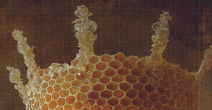 The Queen Bee (Max Size/Color) counted cross stitch pattern by Alisa Smith Willliams (Digital Format)