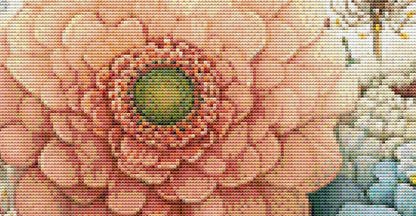 Vibrant Flower Pots 3 counted cross stitch pattern by Bryna T Art & Design (Digital Format)
