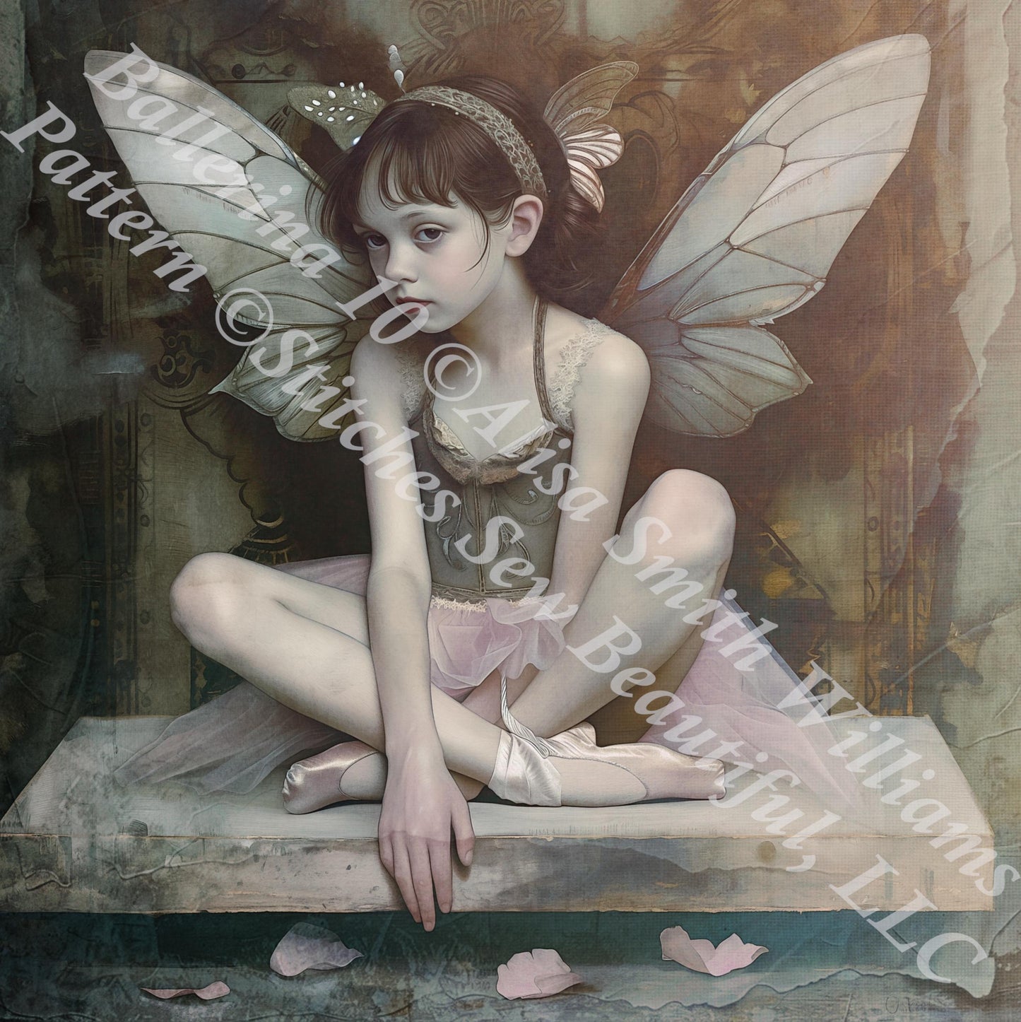 Ballerina 10 counted cross stitch pattern by Alisa Smith Williams (Digital Format)