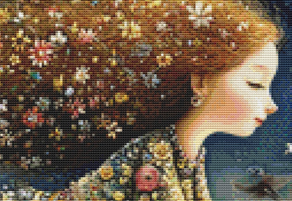 The Broom Flight counted cross stitch pattern by Bryna T. Art & Design (Digital Format)