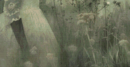 Dragon Girl 3 counted cross stitch pattern by Alisa Smith Willliams (Digital Format)