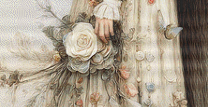 Moon Maiden (Max Size/Color) counted cross stitch pattern by Bryna T. Art & Designs (Digital Format)