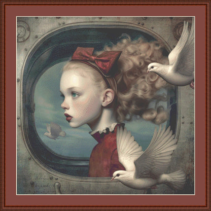 The Flock counted cross stitch pattern by Alisa Smith Williams (Digital Format)