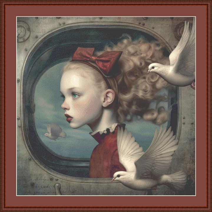 The Flock counted cross stitch pattern by Alisa Smith Williams (Digital Format)