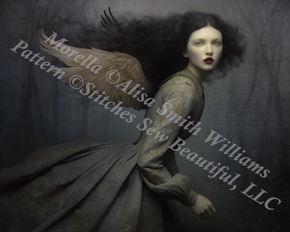 Morella counted cross stitch pattern by Alisa Smith Williams (Digital Format)