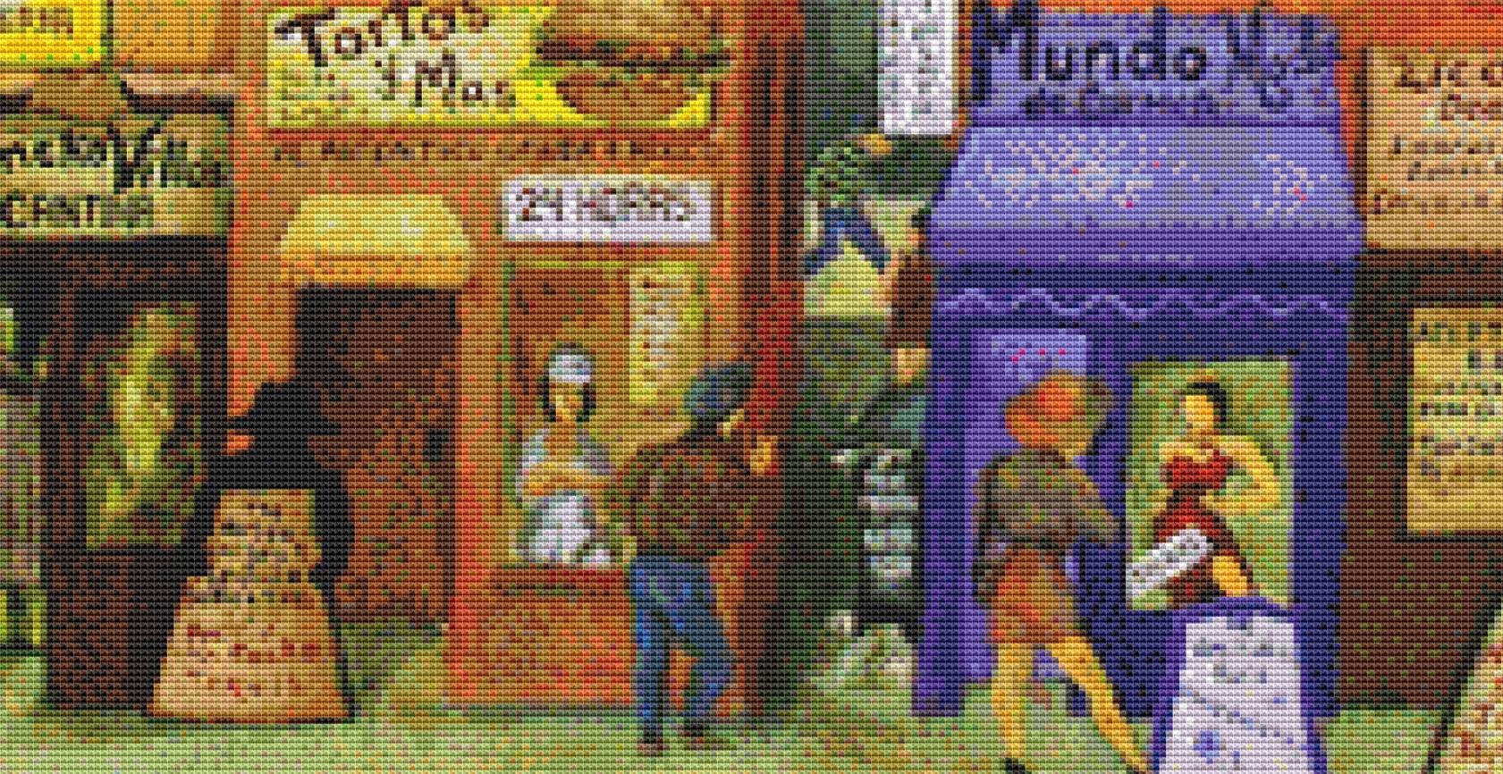 C E Chavez counted cross stitch pattern by Gwendolyn McShepard/Ansada Art Licensing Group, LLC (Digital Format)
