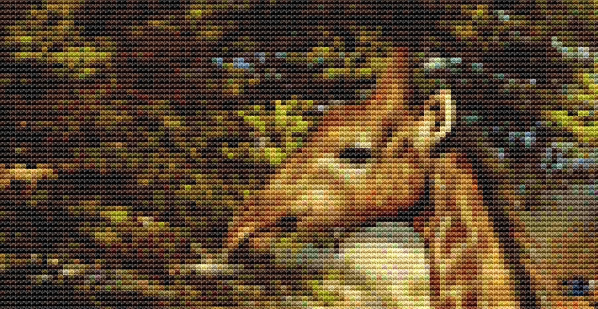 King in The Sky counted cross stitch pattern by Ciro Marchetti, Licensed by MGL, www.mglart.com (Digital Format)
