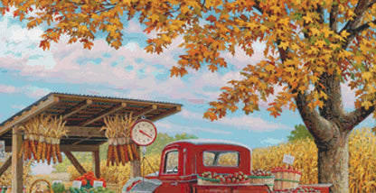 A Taste of Autumn full coverage counted cross stitch pattern by John Sloane (Digital Format)