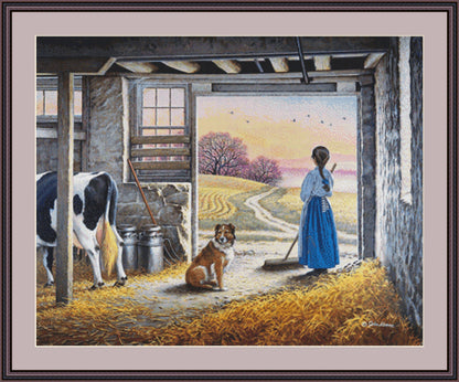 Day Break full coverage counted cross stitch pattern by John Sloane (Digital Format)
