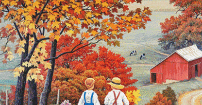 Golden Days full coverage counted cross stitch pattern by John Sloane (Digital Format)
