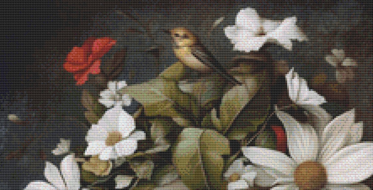 Alchemy Botanical (Small) counted cross stitch pattern by Alisa Smith Williams (Digital Format)